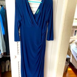 Long Lauren gown with long sleeves